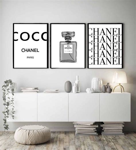 chanel prints etsy|Chanel prints set of 3.